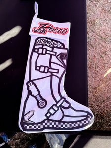 White/Black Motocross Boot Stockings