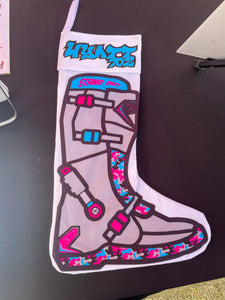 Pink/Blue Camo Motocross Boot Stockings
