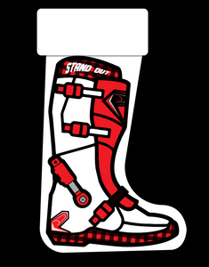 Plaid Motocross Boot Stockings