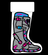 Pink/Blue Camo Motocross Boot Stockings