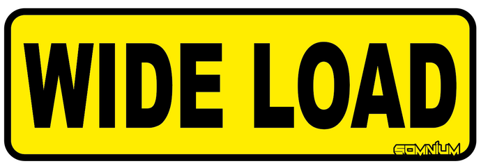 WIDE LOAD Butt Patch